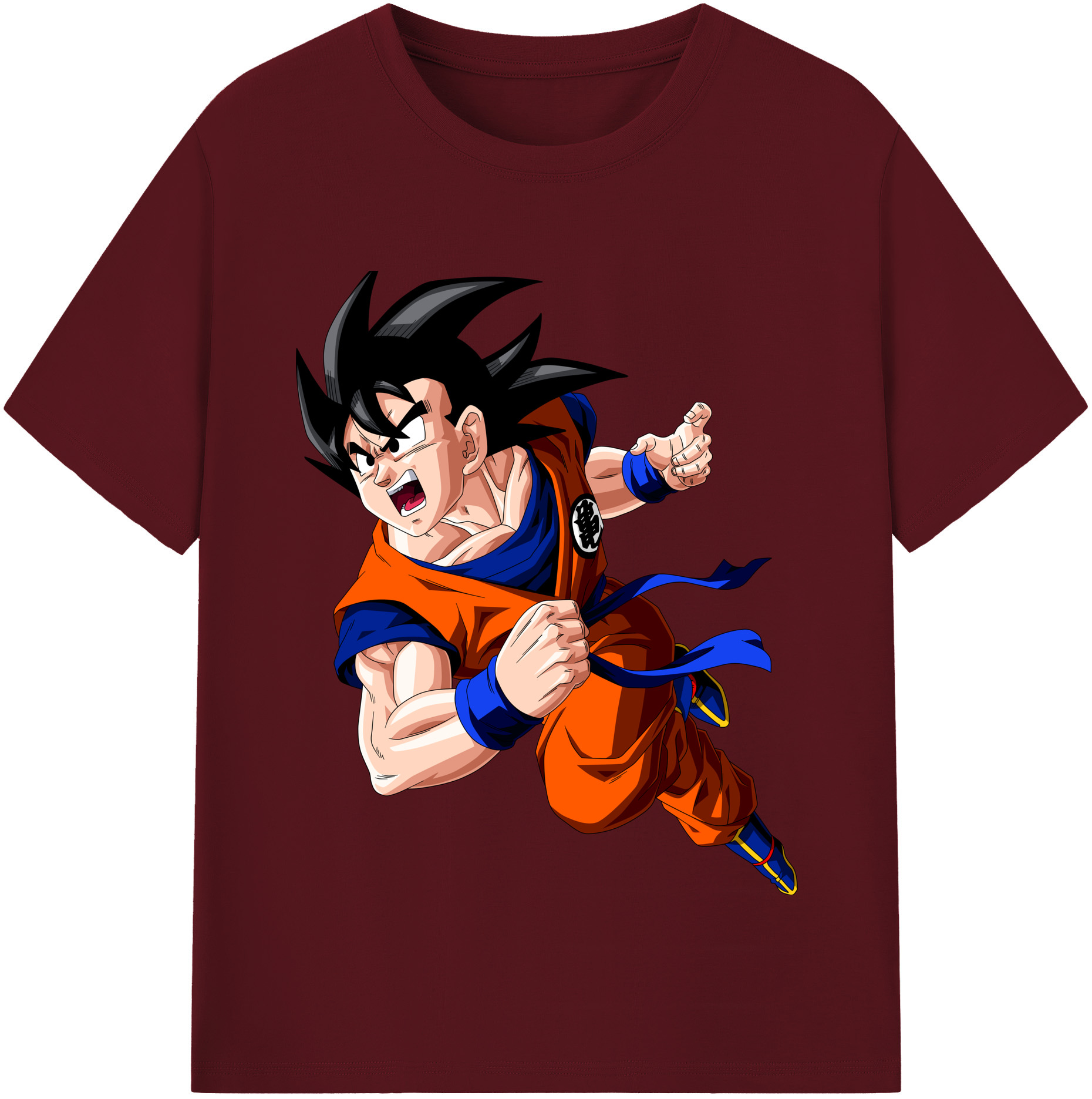 （画像用） ドラゴンボール 孫悟空（そん ごくう）Son Goku カカロット DRAGON BALL Kakarotto 綿100％半袖Tシャツ（フロントプリント）